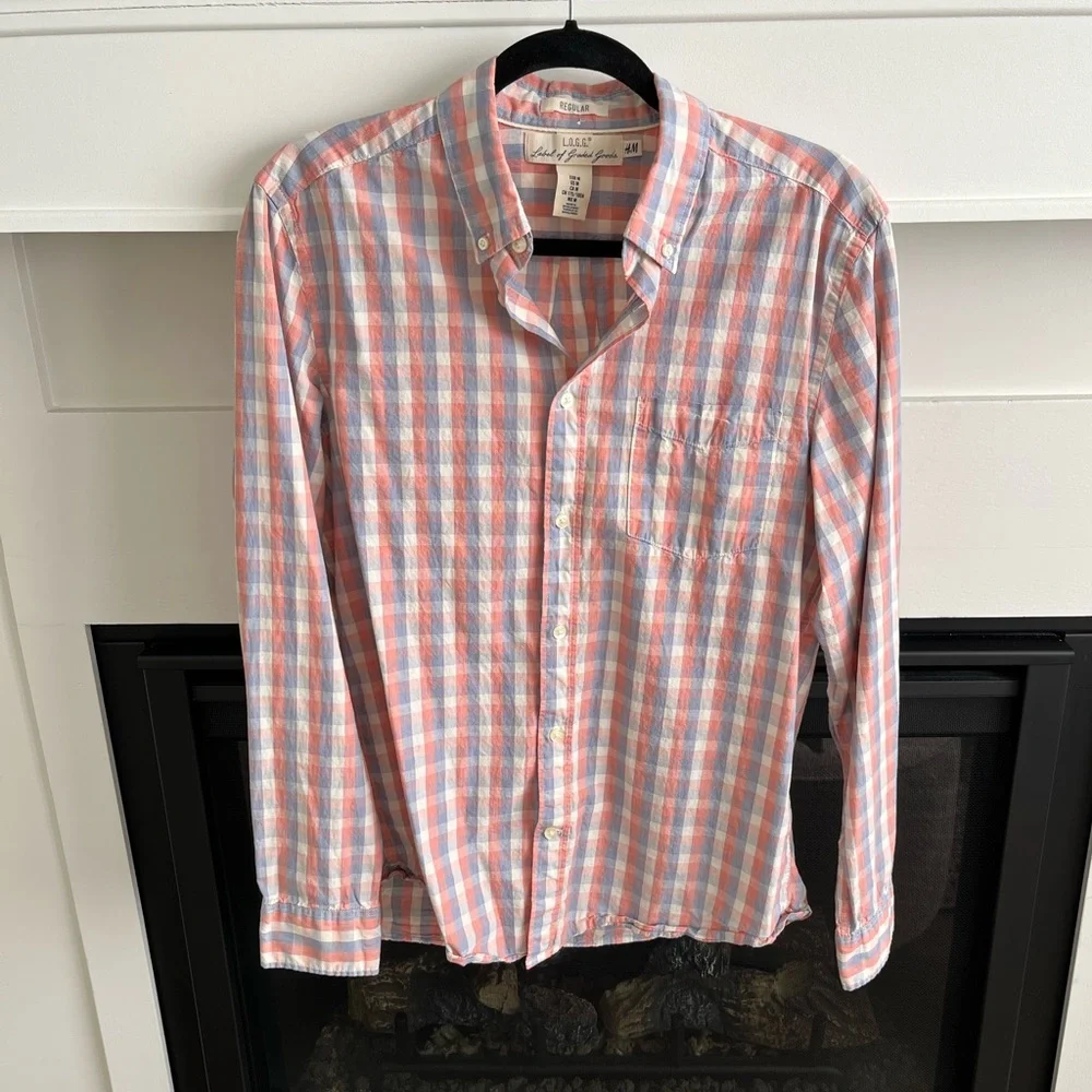 H&M Men’s Button Up - Picture 1 of 3